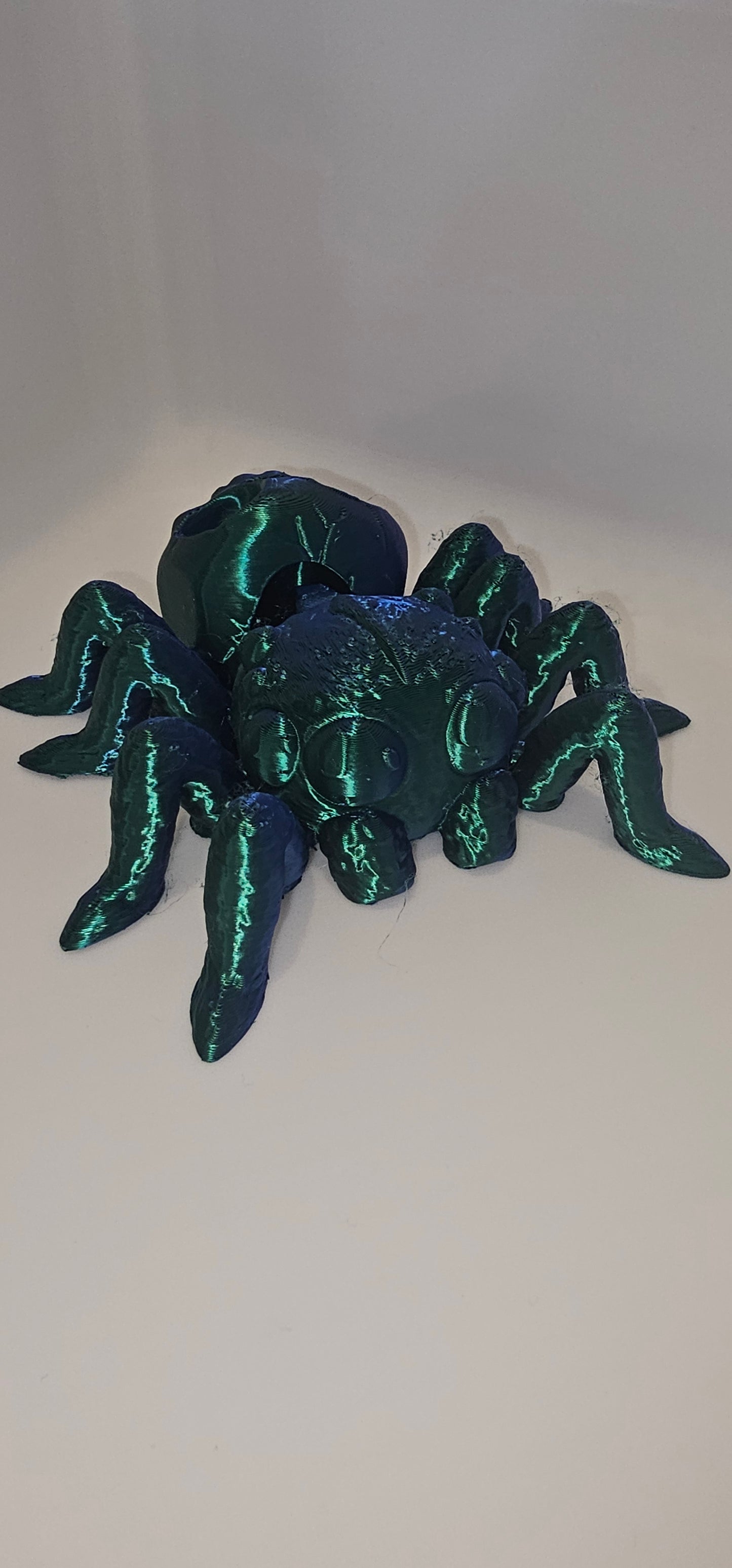 3D Printed articulated Skull Spider Figurine